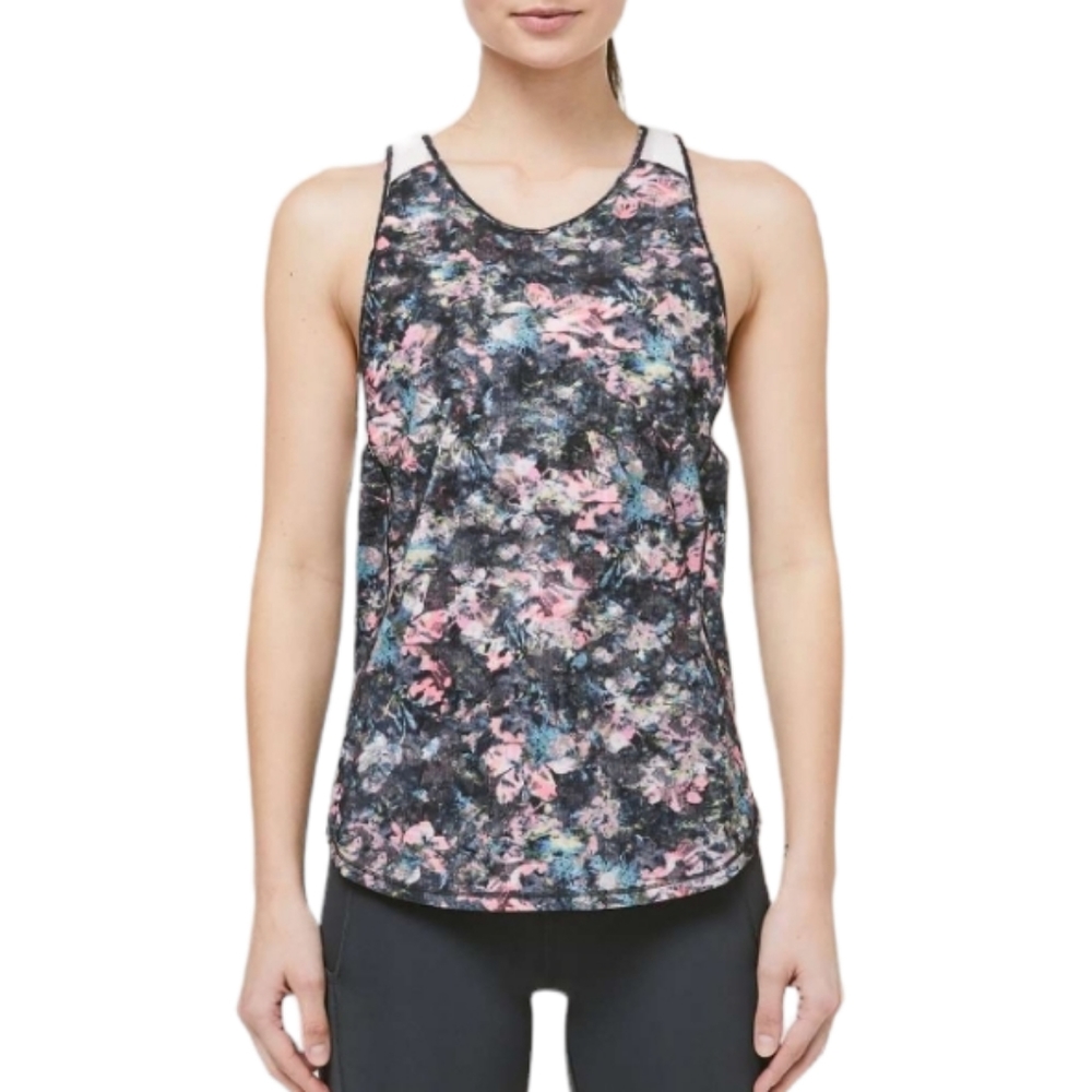 LULULEMON Sculpt Tank II Size 6 Dappled Dazed Multi Run Athleisure Gym Mesh - Picture 5 of 11